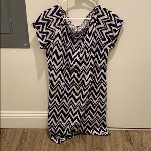Chevron t-shirt dress